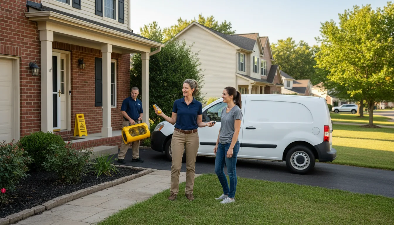 Water restoration image for Mold Remediation in Fredericksburg, IN